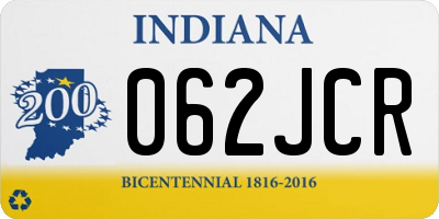 IN license plate 062JCR