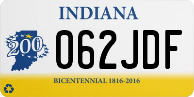 IN license plate 062JDF