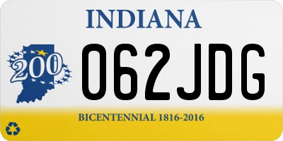 IN license plate 062JDG