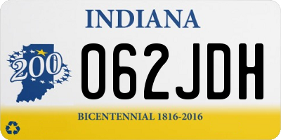 IN license plate 062JDH