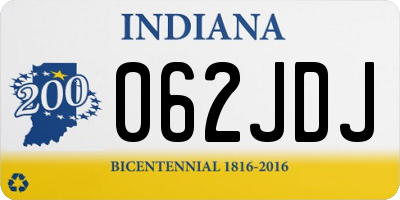 IN license plate 062JDJ