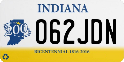 IN license plate 062JDN