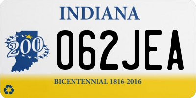 IN license plate 062JEA