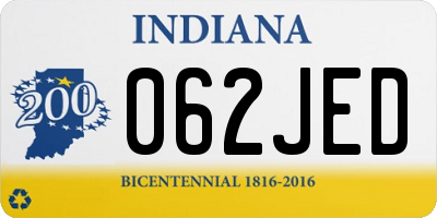 IN license plate 062JED