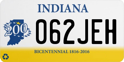 IN license plate 062JEH