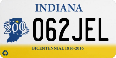 IN license plate 062JEL