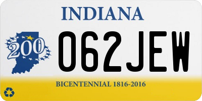 IN license plate 062JEW