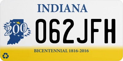IN license plate 062JFH