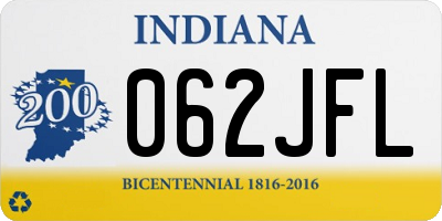 IN license plate 062JFL