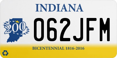 IN license plate 062JFM