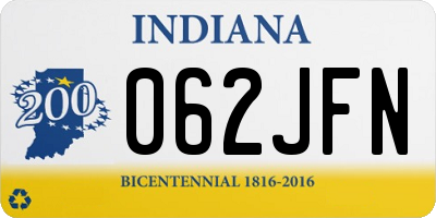 IN license plate 062JFN