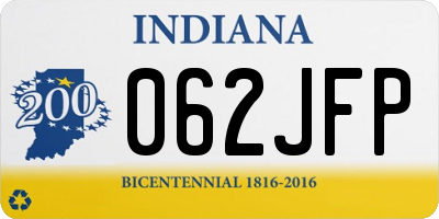 IN license plate 062JFP