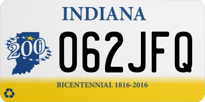 IN license plate 062JFQ