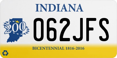 IN license plate 062JFS