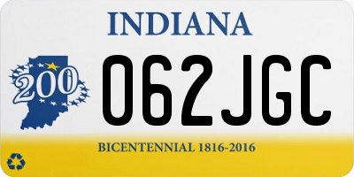 IN license plate 062JGC