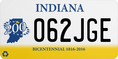 IN license plate 062JGE