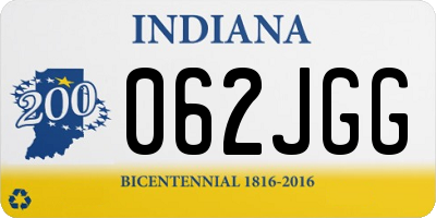 IN license plate 062JGG