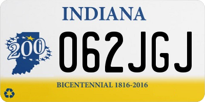 IN license plate 062JGJ