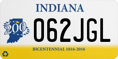 IN license plate 062JGL