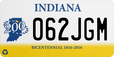 IN license plate 062JGM