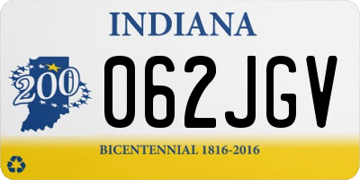 IN license plate 062JGV
