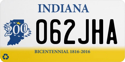 IN license plate 062JHA