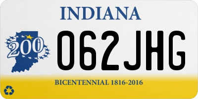 IN license plate 062JHG