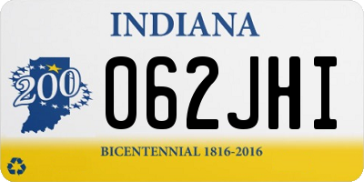IN license plate 062JHI