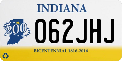 IN license plate 062JHJ
