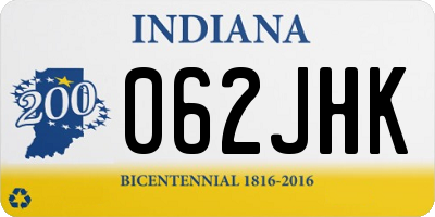 IN license plate 062JHK