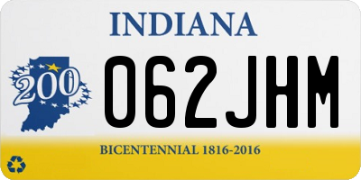 IN license plate 062JHM