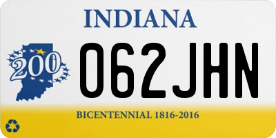 IN license plate 062JHN