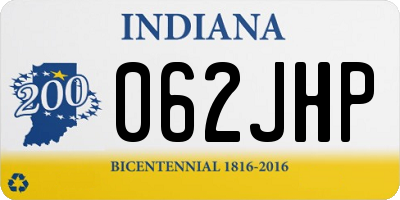 IN license plate 062JHP