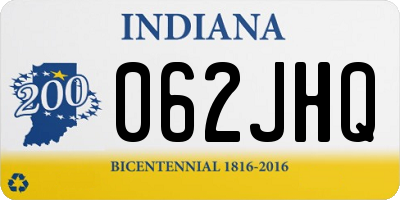 IN license plate 062JHQ