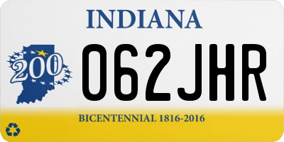 IN license plate 062JHR