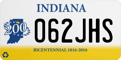 IN license plate 062JHS