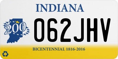 IN license plate 062JHV