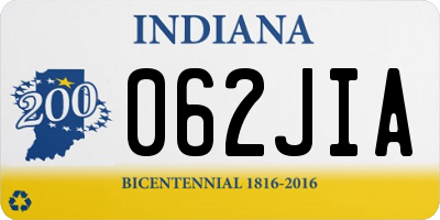 IN license plate 062JIA