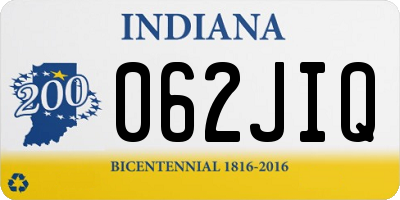 IN license plate 062JIQ