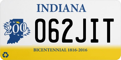 IN license plate 062JIT