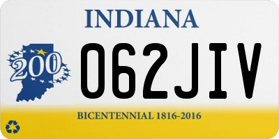 IN license plate 062JIV