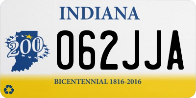 IN license plate 062JJA