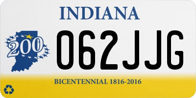 IN license plate 062JJG