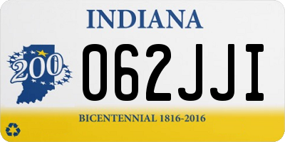 IN license plate 062JJI