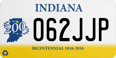 IN license plate 062JJP