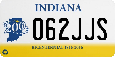 IN license plate 062JJS