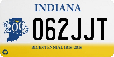 IN license plate 062JJT