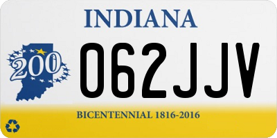 IN license plate 062JJV