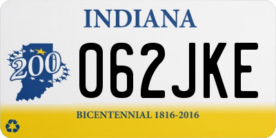 IN license plate 062JKE