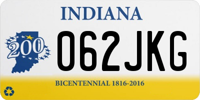 IN license plate 062JKG